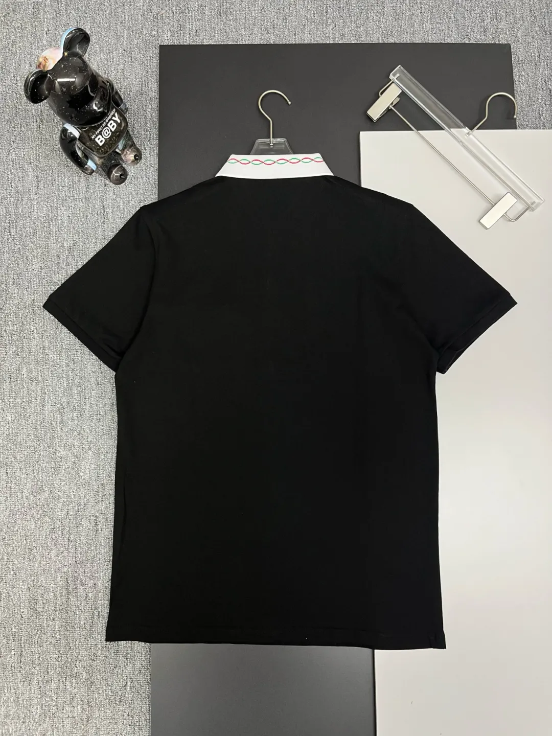 Embroidered Collar Cotton Polo Shirt D11018831 — view 7