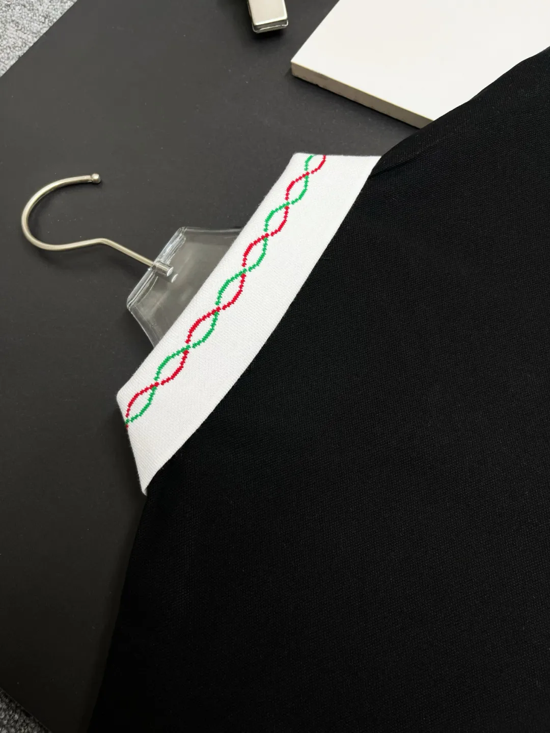 Embroidered Collar Cotton Polo Shirt D11018831 — view 8