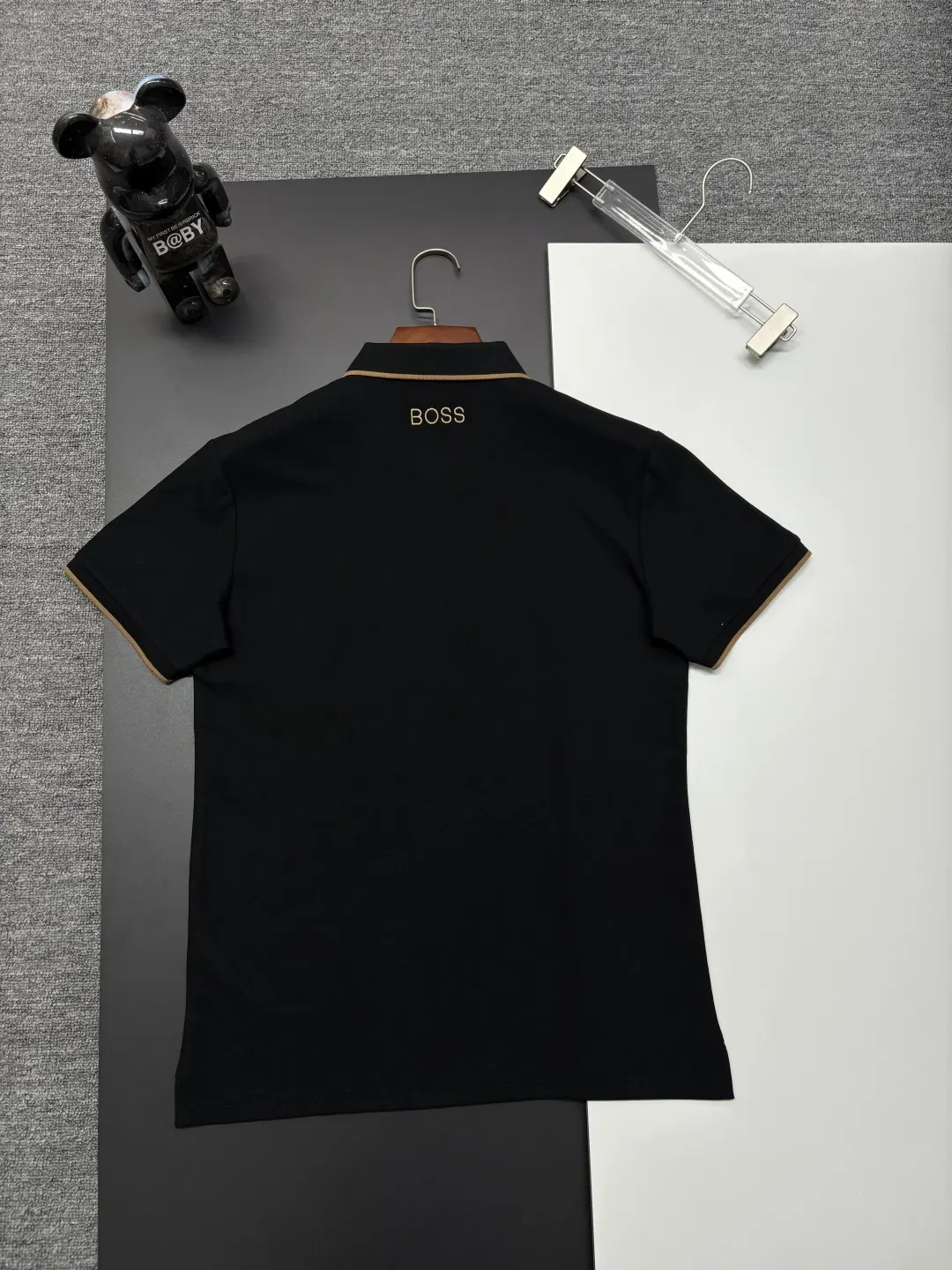 Boss Quarter-Zip Striped Polo Shirt D11018904 — view 6