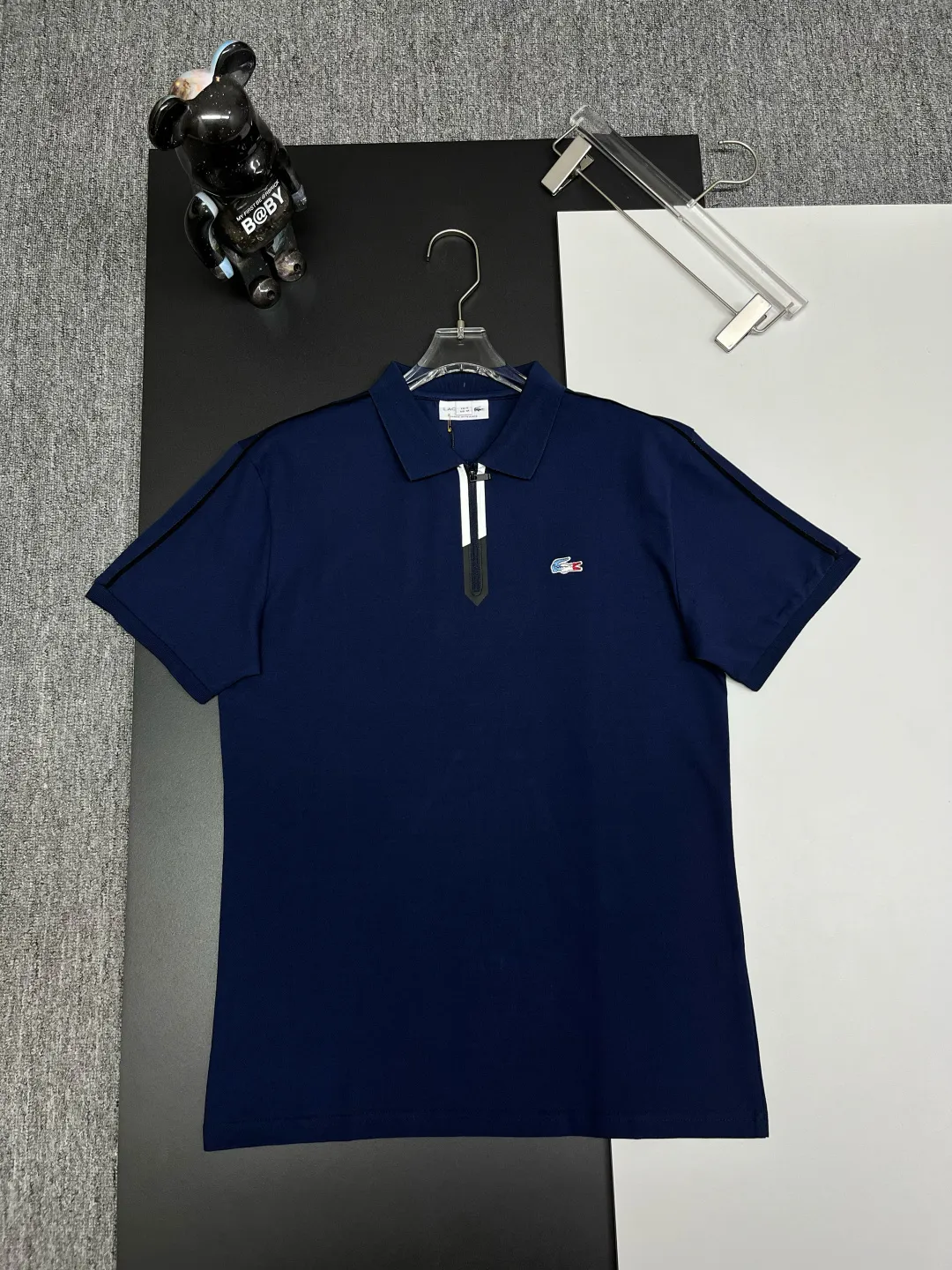 Zip-Neck Piqué Polo Shirt D11018945