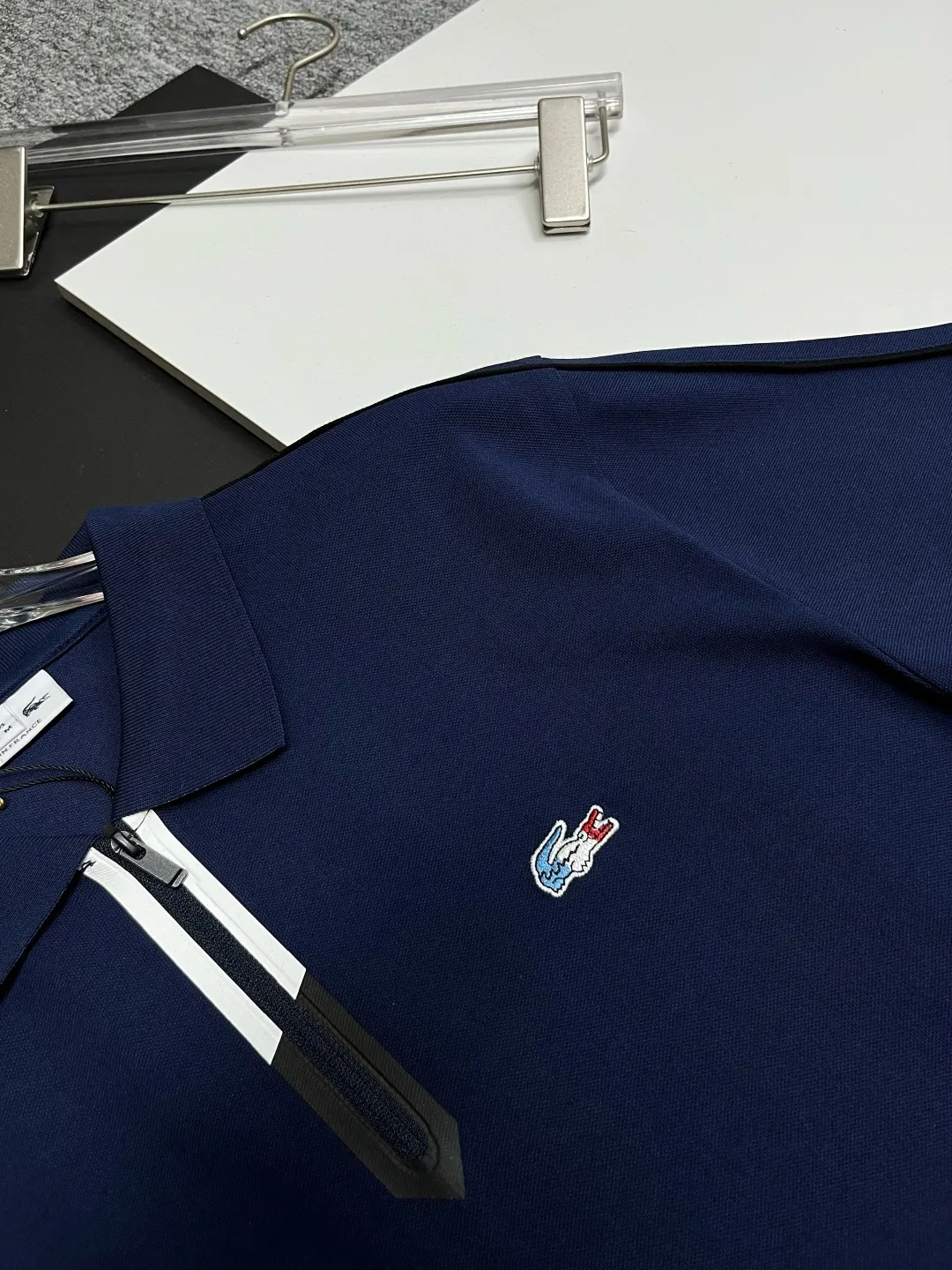 Zip-Neck Piqué Polo Shirt D11018945 — view 5