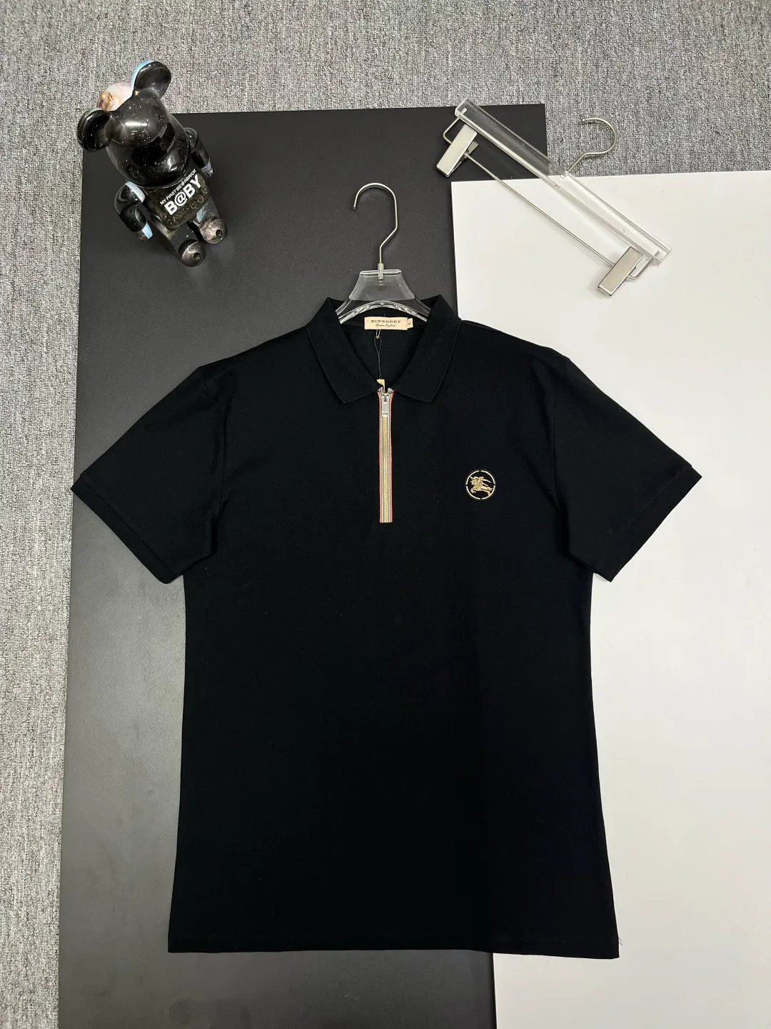 Icon Stripe Zip-Placket Polo Shirt D11018864