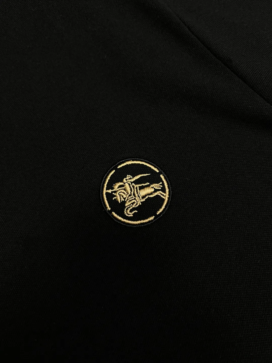 Icon Stripe Zip-Placket Polo Shirt D11018864 — view 5