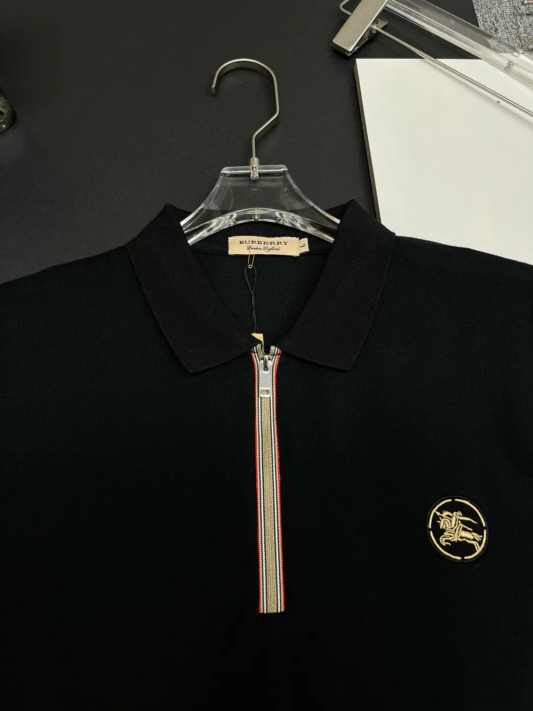 Icon Stripe Zip-Placket Polo Shirt D11018864 — view 6