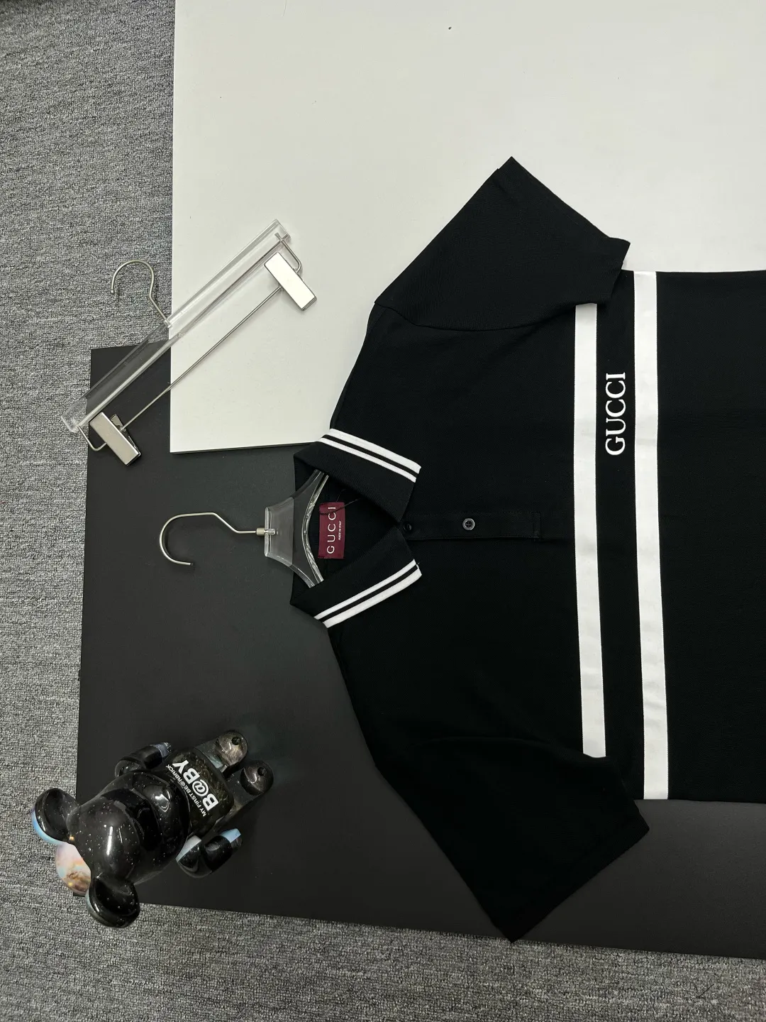 Logo Stripe Cotton Piqué Polo Shirt D11018859 — view 2