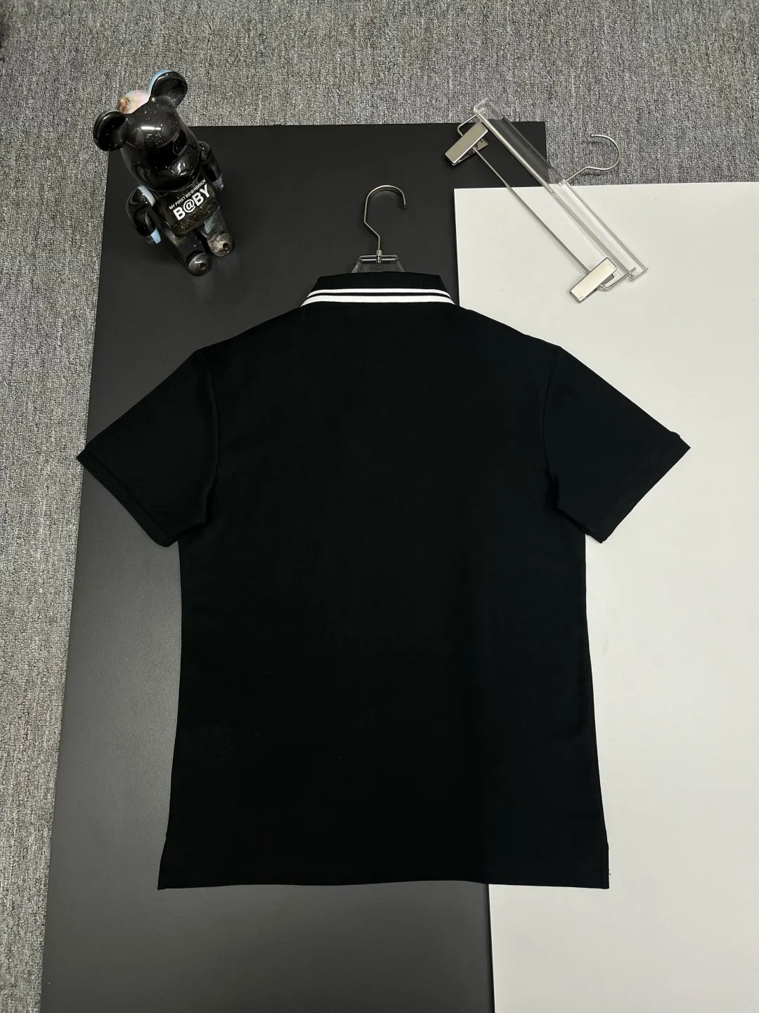 Logo Stripe Cotton Piqué Polo Shirt D11018859 — view 7