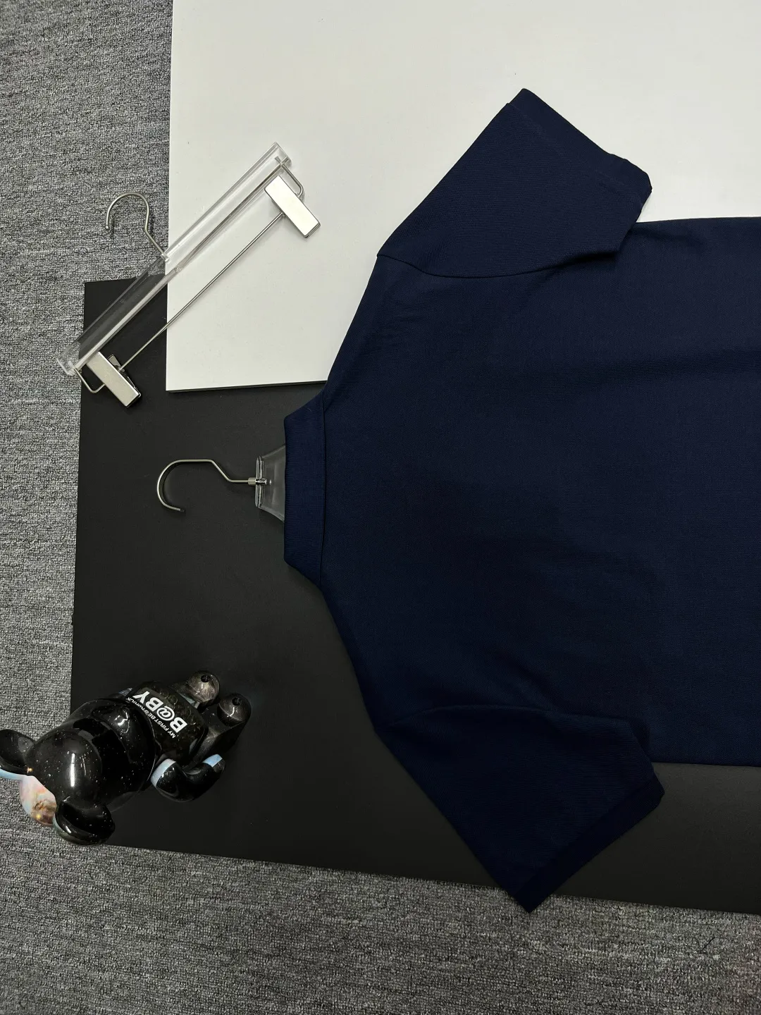 Web-Stripe Collar Cotton Pique Polo Shirt D11018860 — view 8