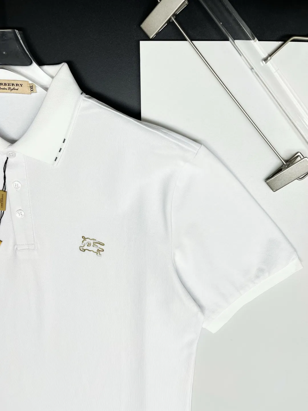 Embroidered Logo Cotton Piqué Polo Shirt D11018866 — view 3