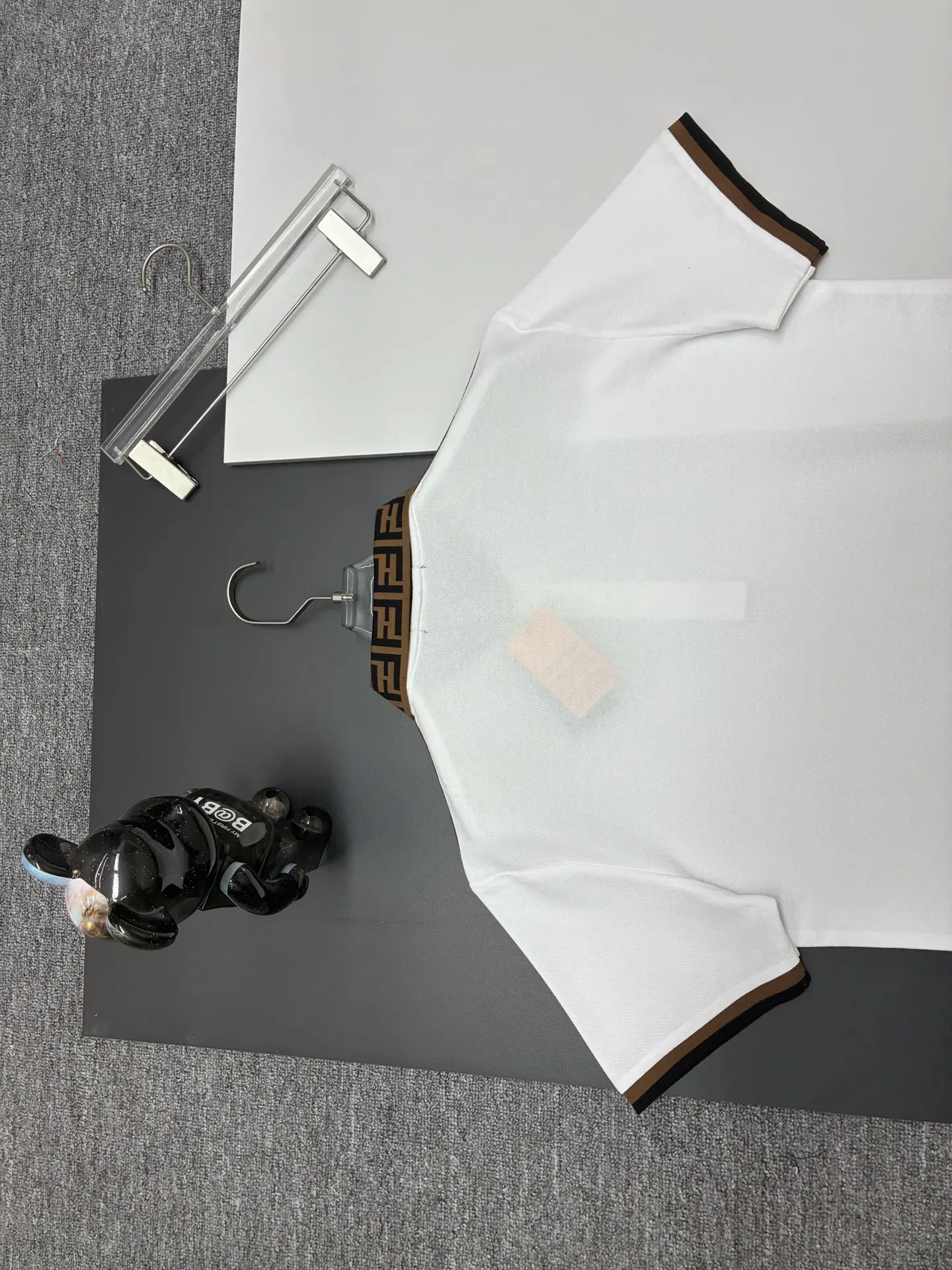FF Monogram Trim Cotton-Piqué Polo Shirt D11018907 — view 8