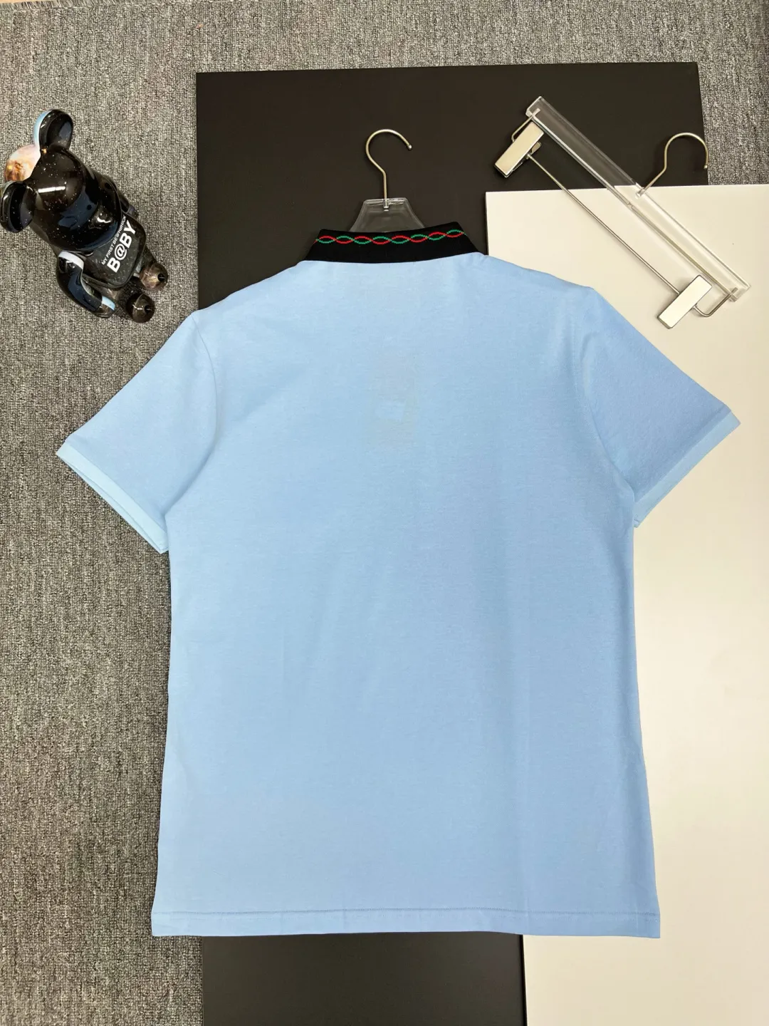 Embroidered Collar Cotton-Pique Polo Shirt D11018833 — view 7