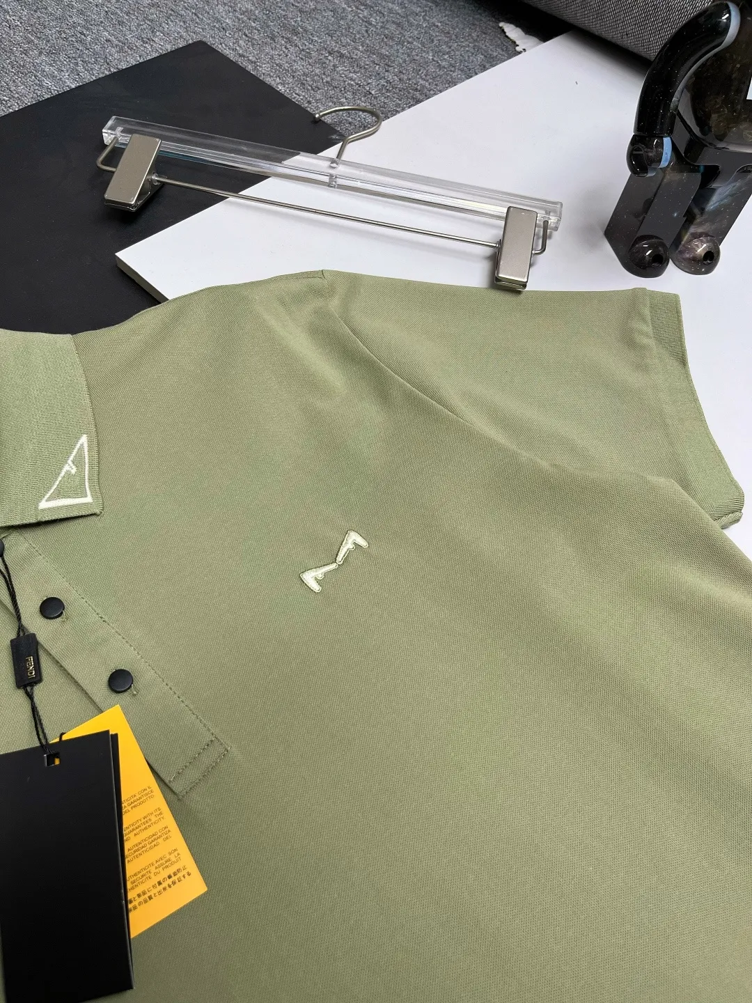Embroidered Cotton-Pique Polo Shirt D11018875 — view 3