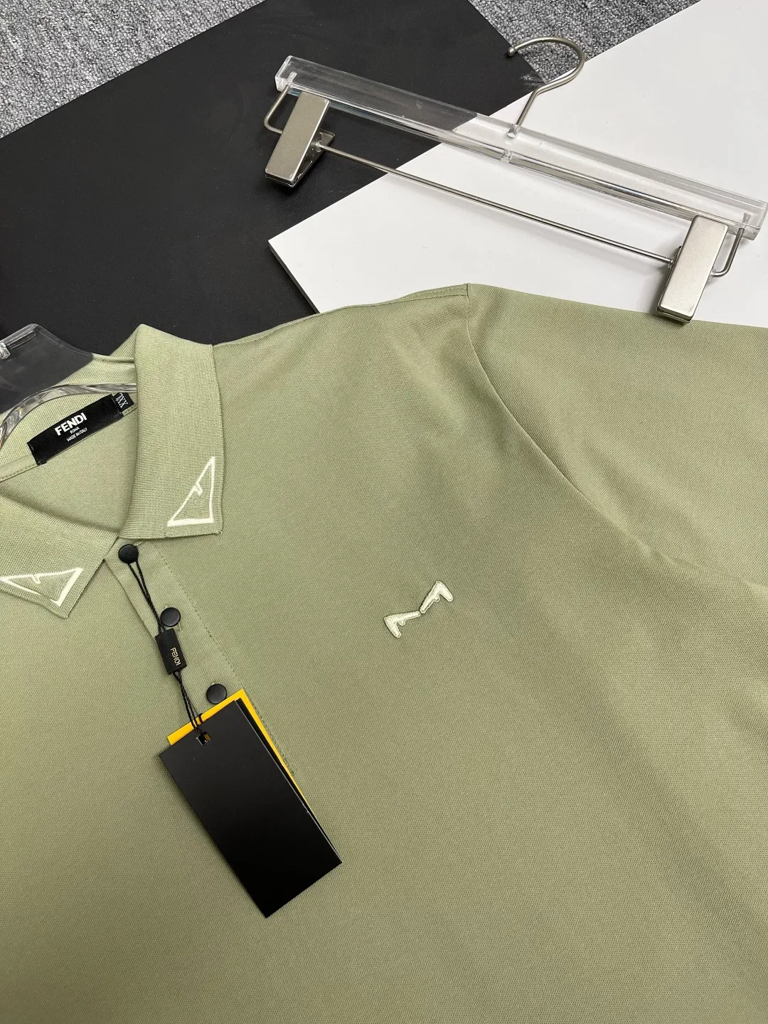 Embroidered Cotton-Pique Polo Shirt D11018875 — view 4