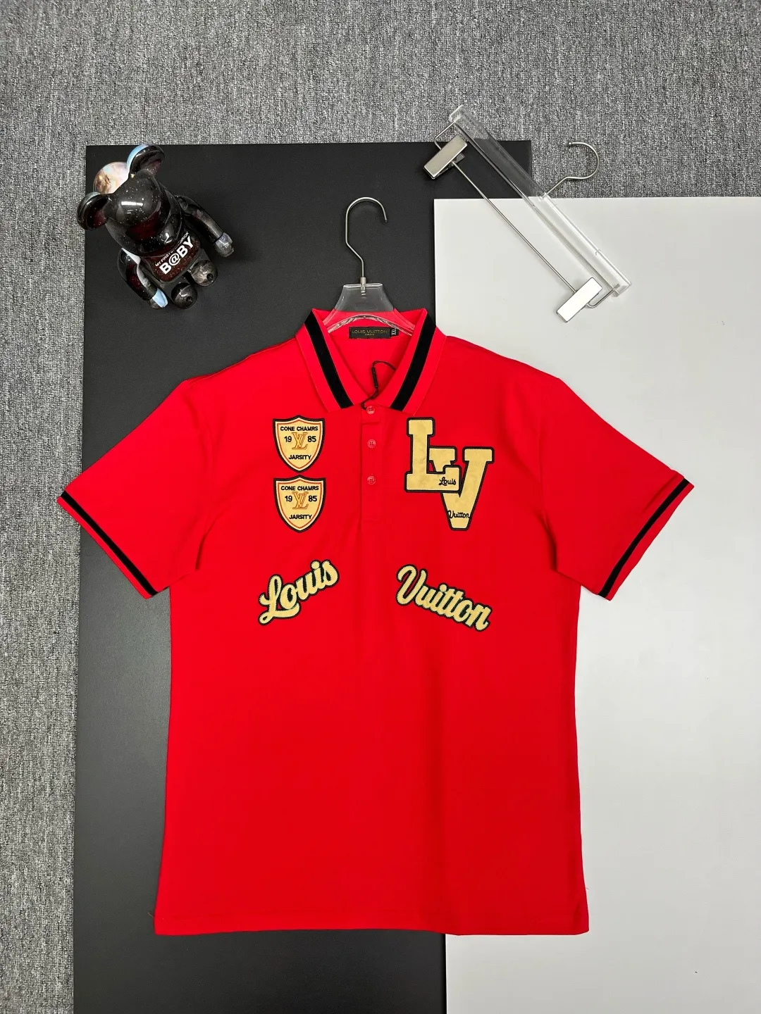 Varsity Patch Cotton Piqué Polo Shirt D11018840