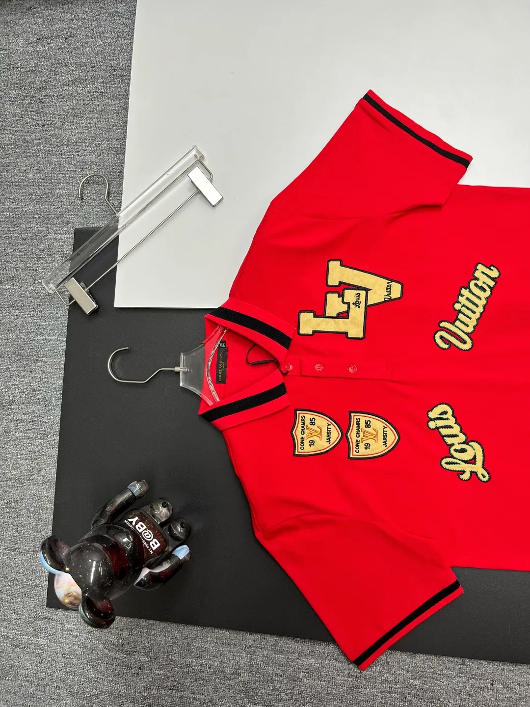 Varsity Patch Cotton Piqué Polo Shirt D11018840 — view 2