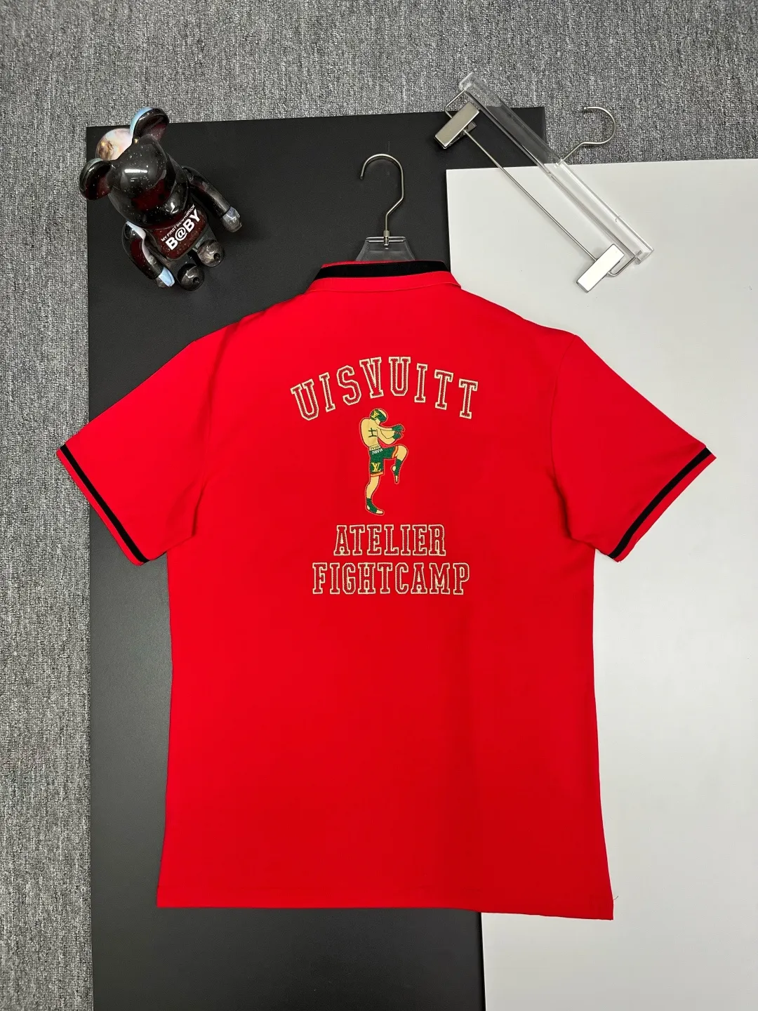 Varsity Patch Cotton Piqué Polo Shirt D11018840 — view 6