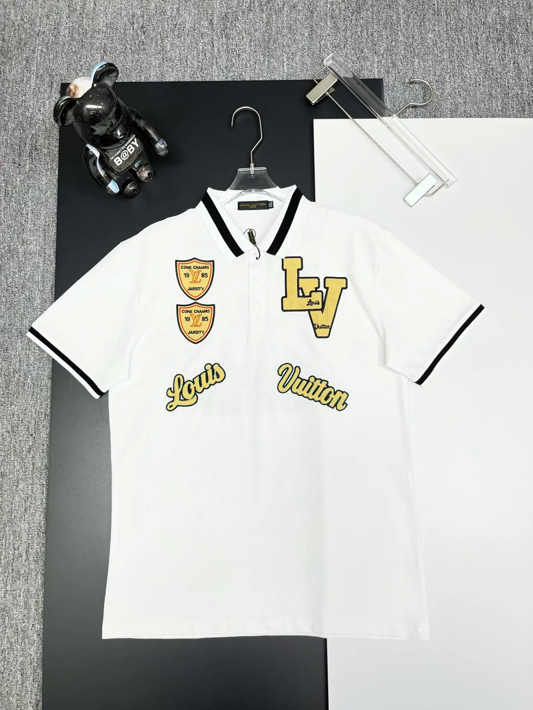Varsity Patch Cotton Polo Shirt D11018841