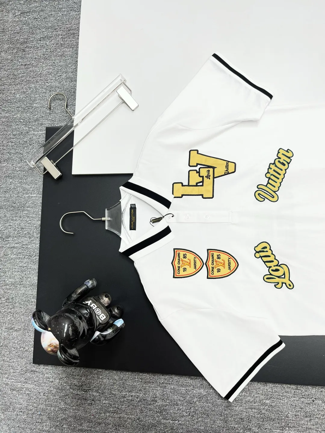 Varsity Patch Cotton Polo Shirt D11018841 — view 2