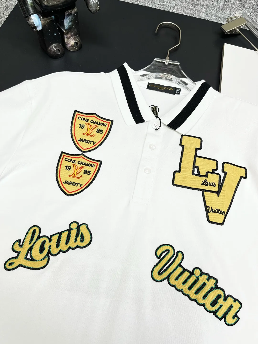 Varsity Patch Cotton Polo Shirt D11018841 — view 5
