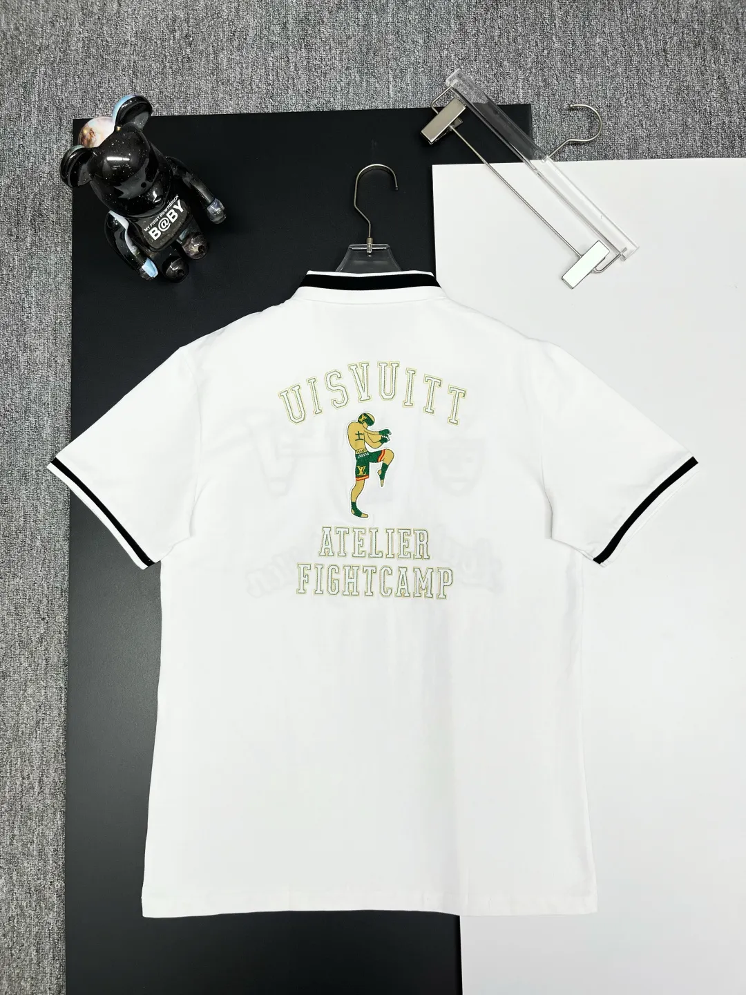 Varsity Patch Cotton Polo Shirt D11018841 — view 6