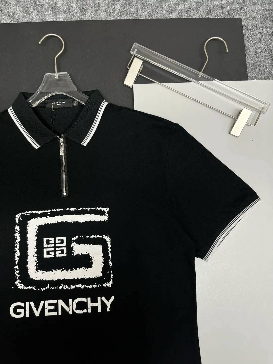 Logo Print Quarter-Zip Polo Shirt D11018885 — view 5