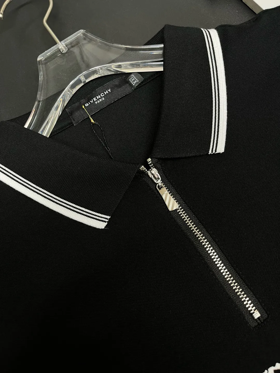 Logo Print Quarter-Zip Polo Shirt D11018885 — view 6