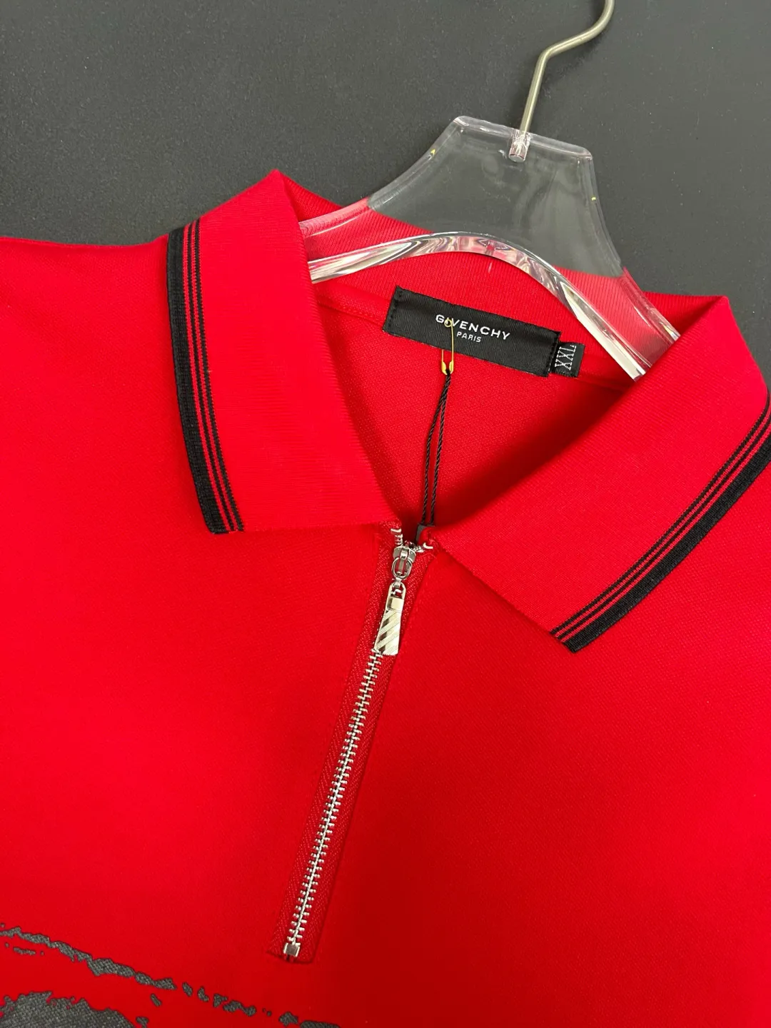 Logo Print Quarter-Zip Polo Shirt D11018886 — view 3