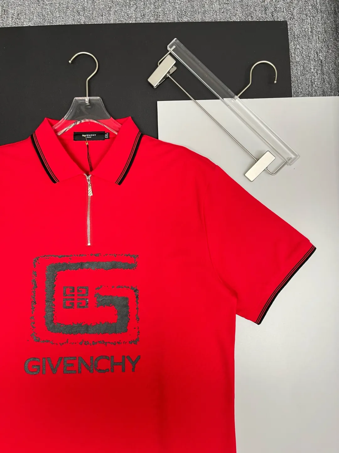 Logo Print Quarter-Zip Polo Shirt D11018886 — view 4