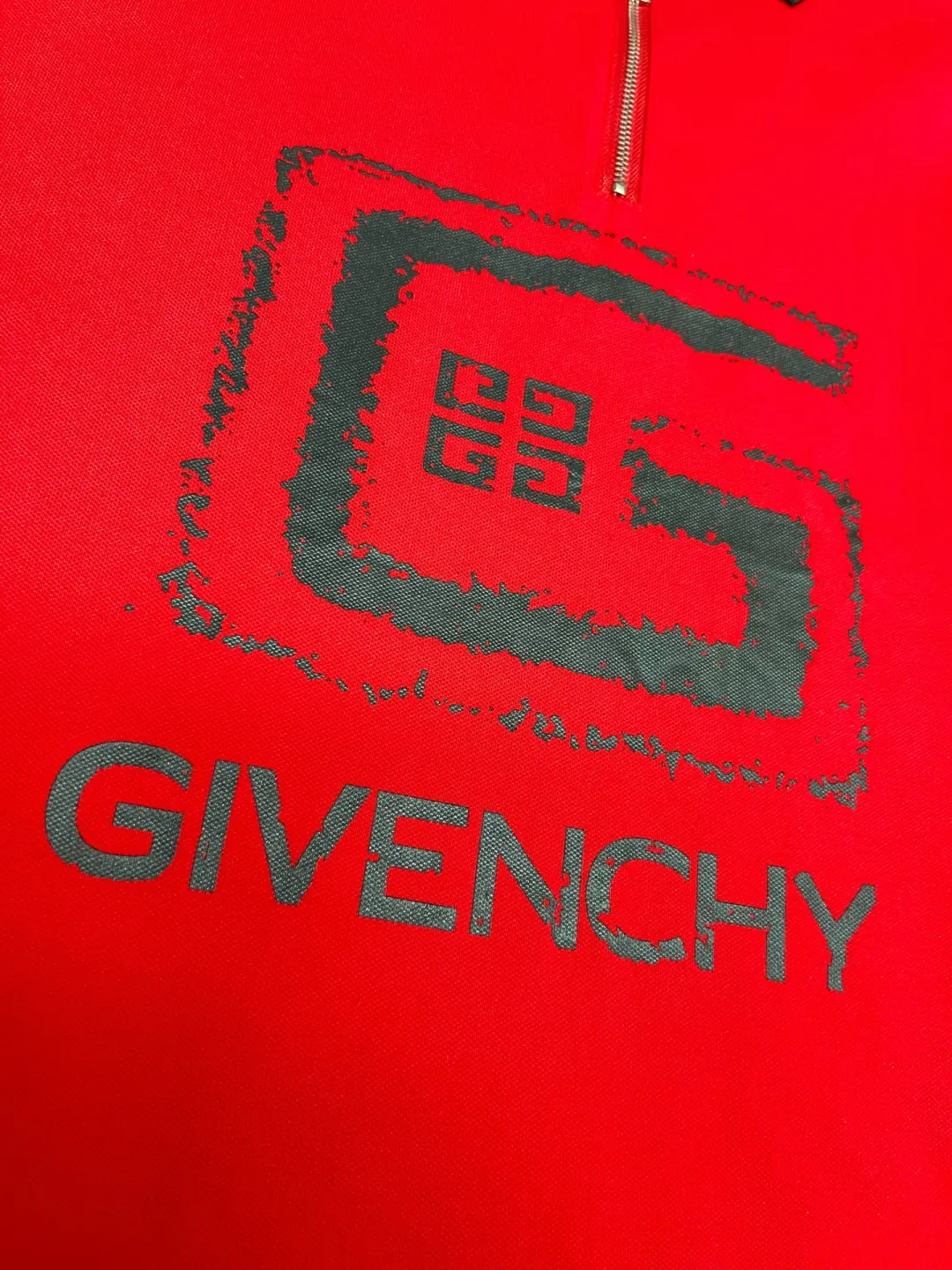 Logo Print Quarter-Zip Polo Shirt D11018886 — view 5