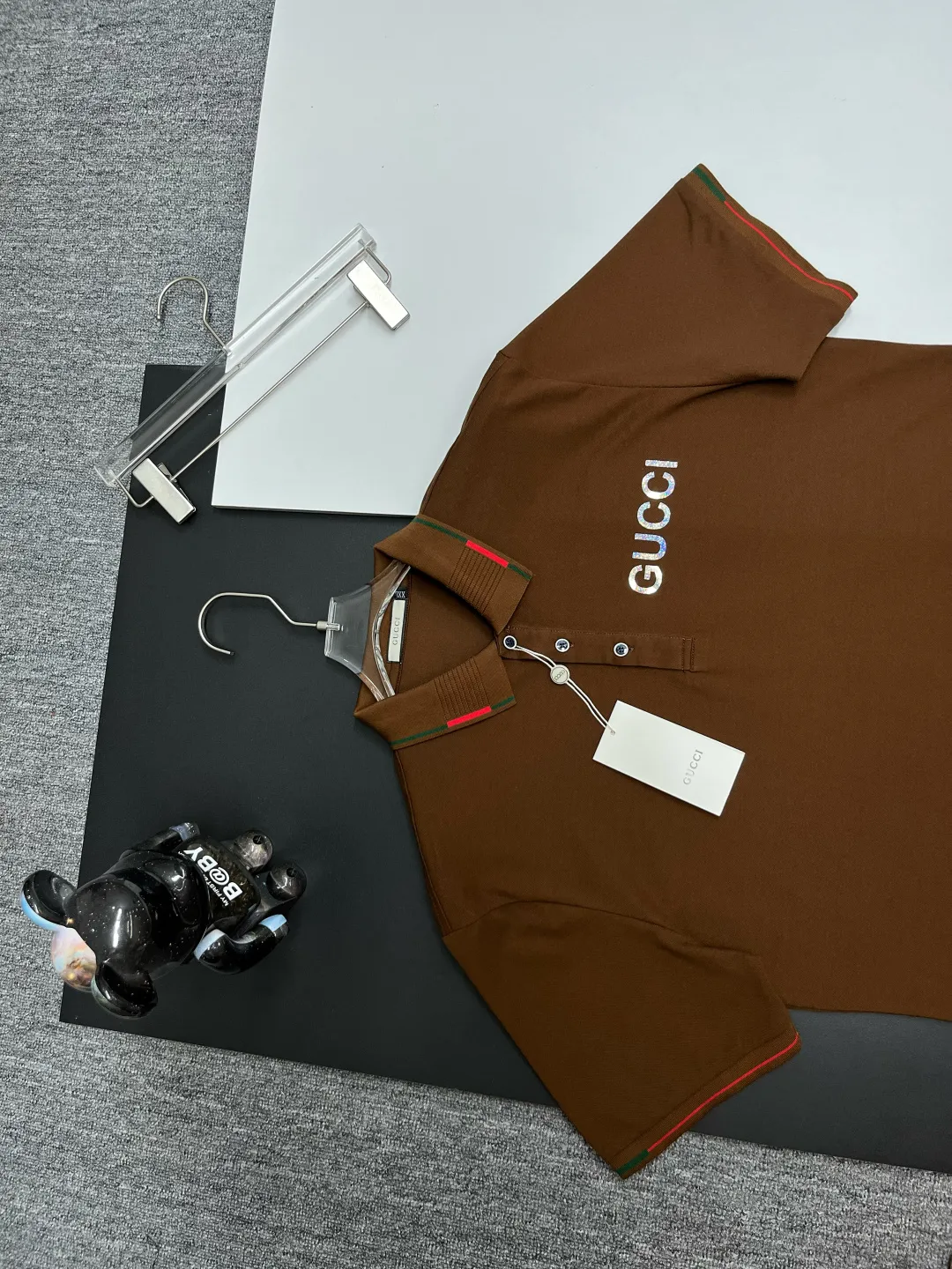 Logo Print Cotton Piqué Polo Shirt D11018852 — view 2