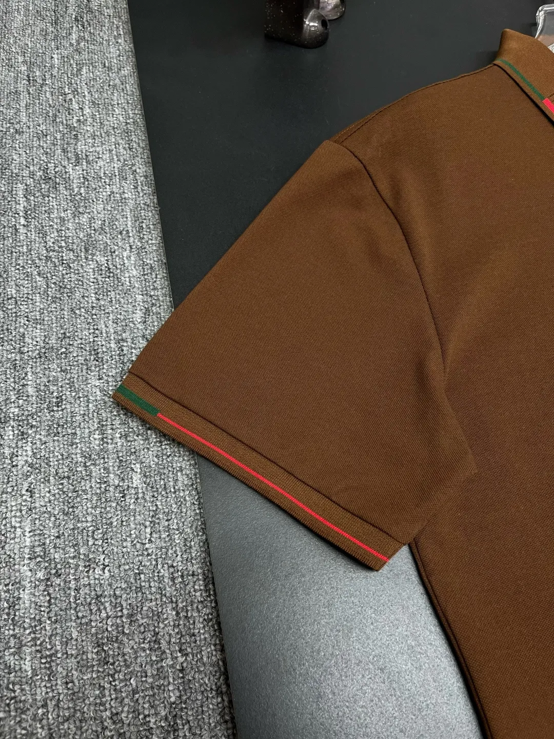 Logo Print Cotton Piqué Polo Shirt D11018852 — view 6