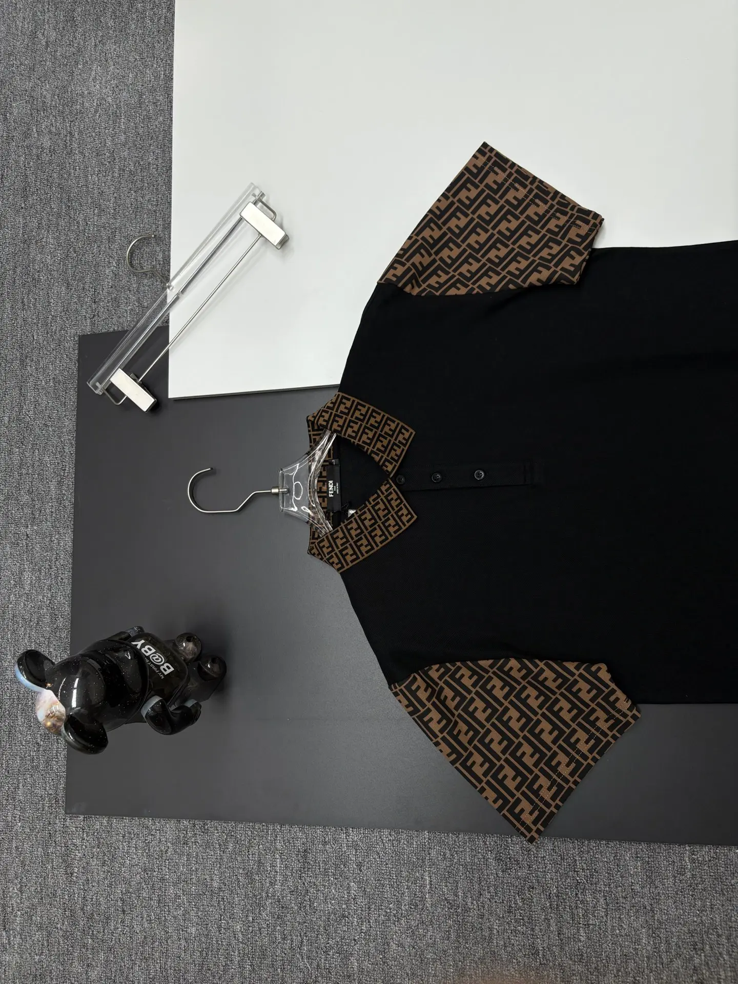 Monogram Trim Cotton Pique Polo Shirt D11018911 — view 2