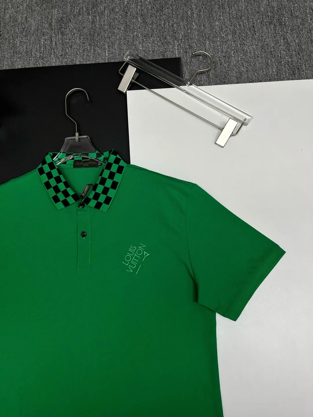Damier Check Collar Polo Shirt D11018839 — view 3