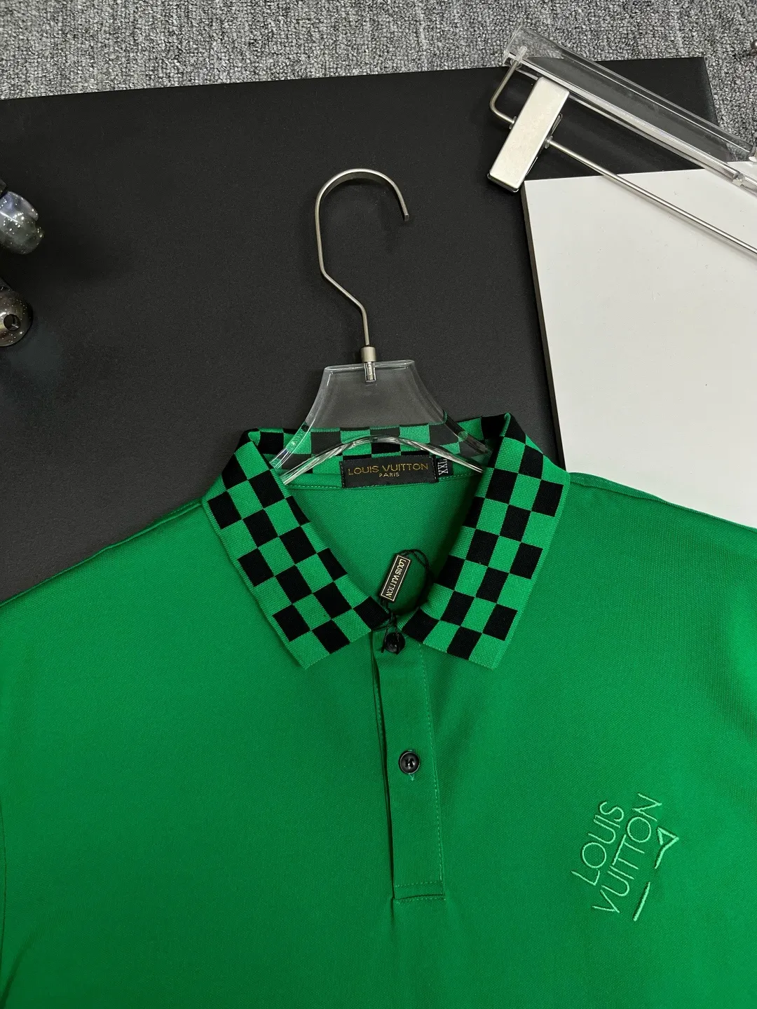 Damier Check Collar Polo Shirt D11018839 — view 4
