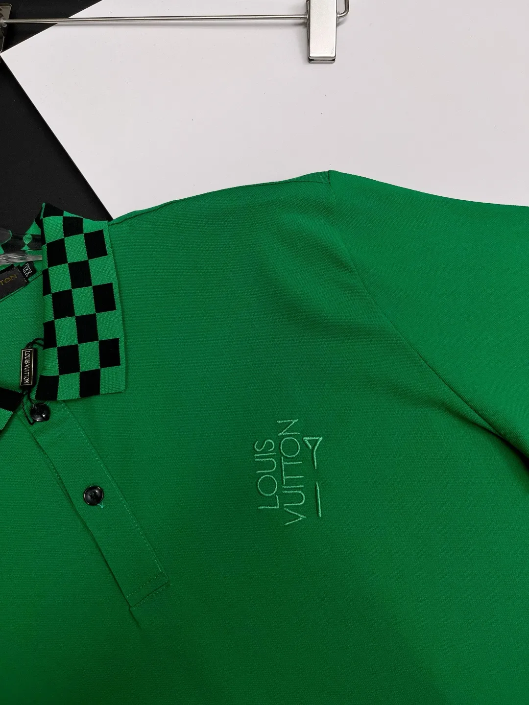 Damier Check Collar Polo Shirt D11018839 — view 6