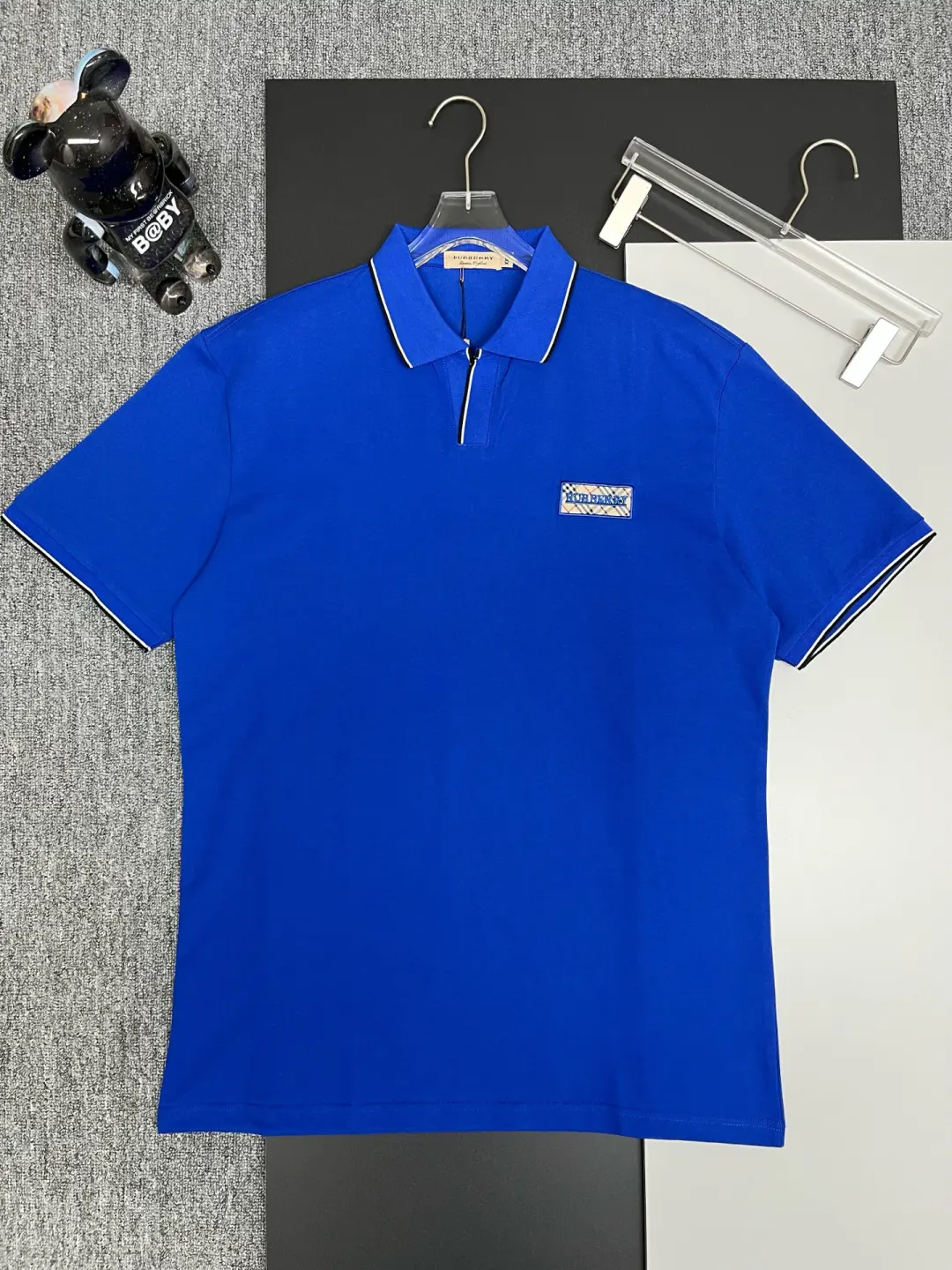 Logo Patch Cotton Piqué Polo Shirt D11018948