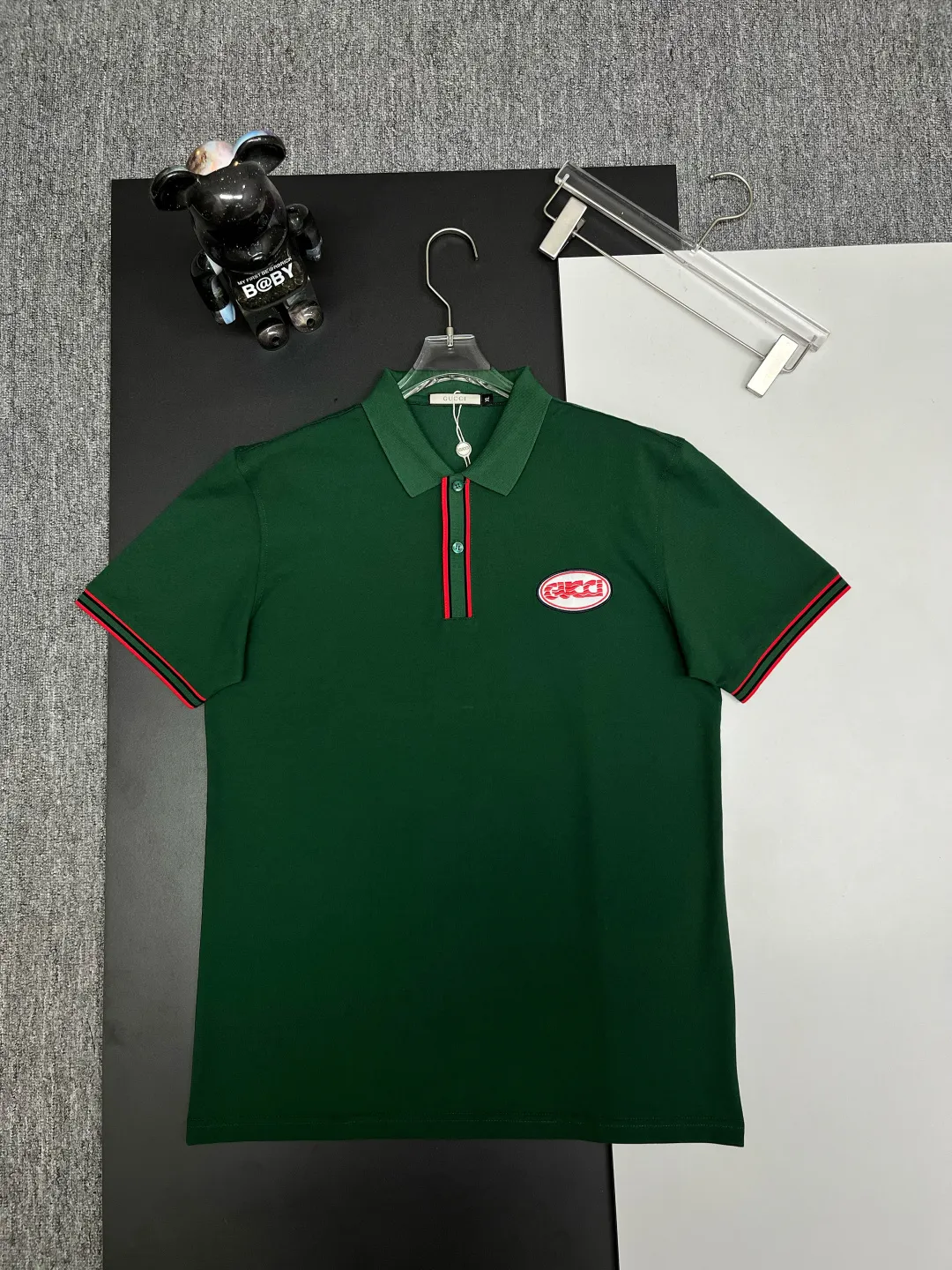 Logo Patch Cotton Piqué Polo Shirt D11018941