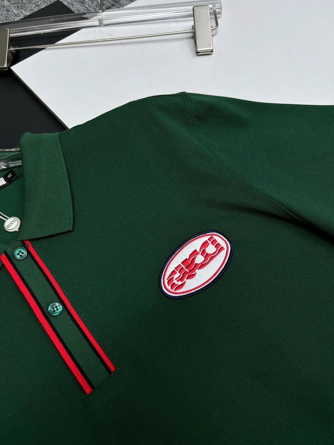 Logo Patch Cotton Piqué Polo Shirt D11018941 — view 5