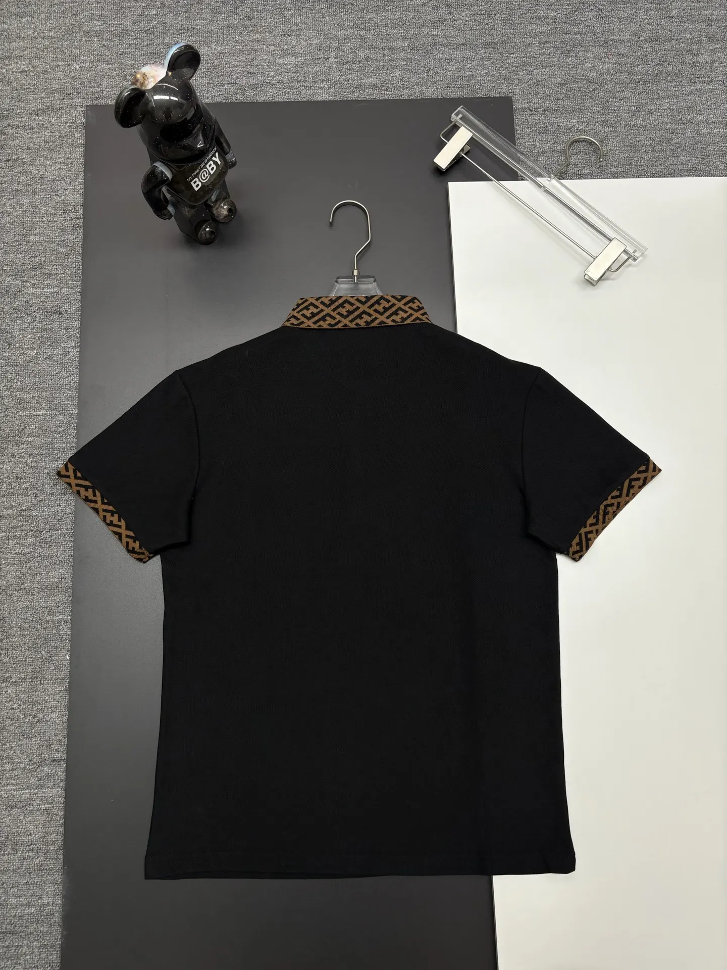 Monogram Trim Cotton-Pique Polo Shirt D11018908 — view 6