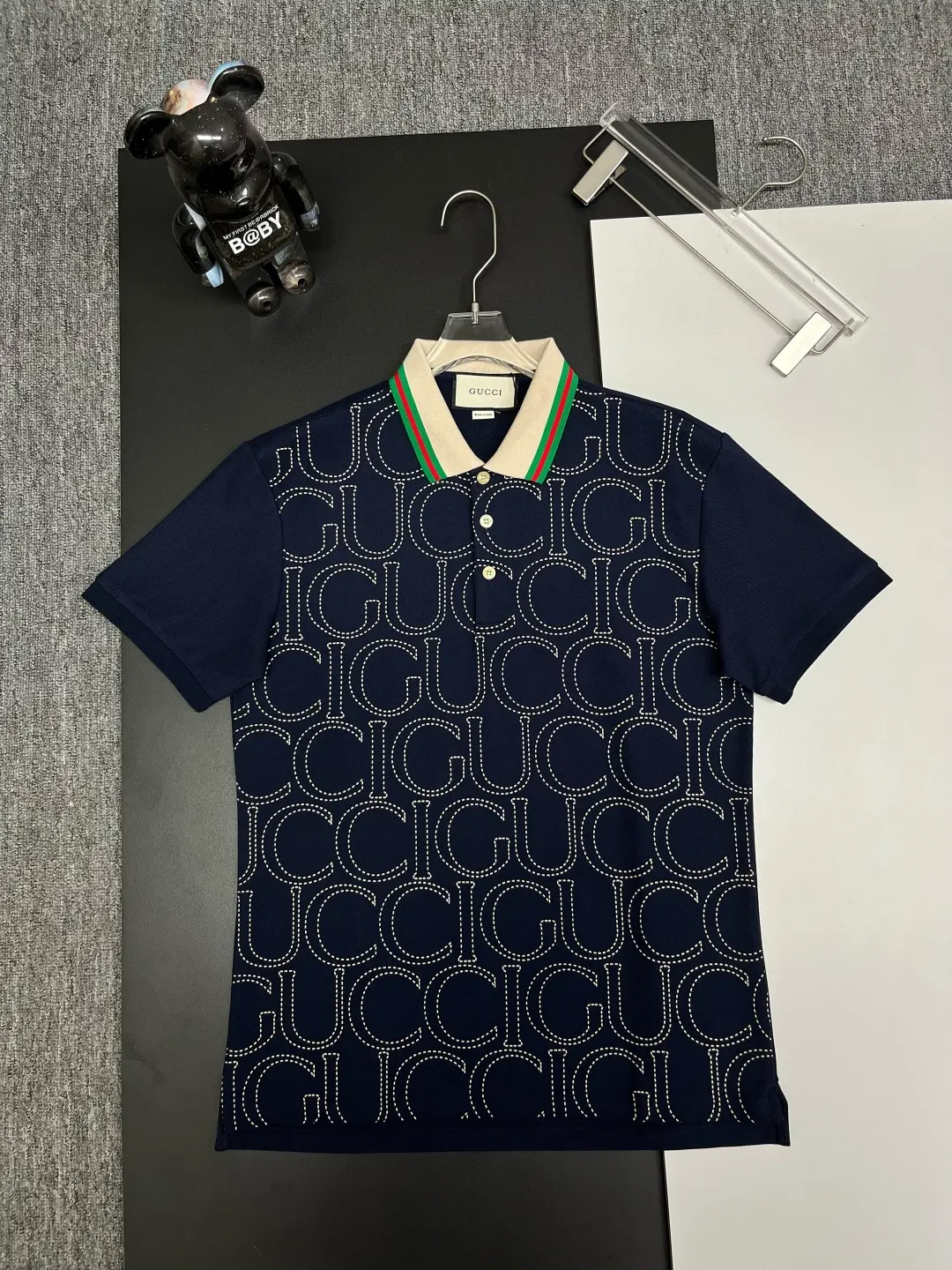 Logo Embroidered Cotton Piqué Polo Shirt D11018926