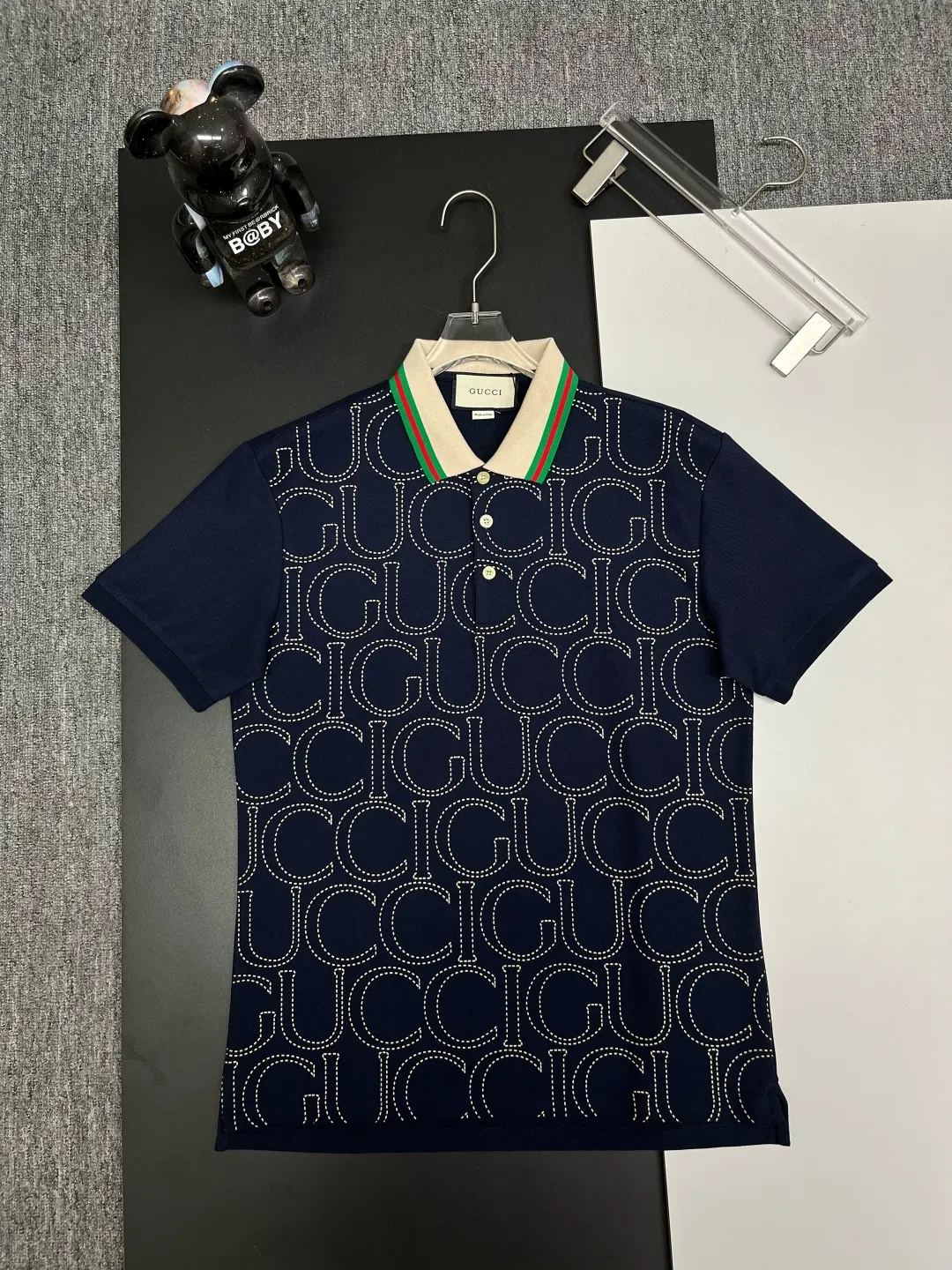 Logo Embroidered Cotton Piqué Polo Shirt D11018926