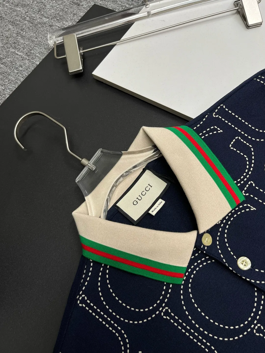 Logo Embroidered Cotton Piqué Polo Shirt D11018926 — view 5
