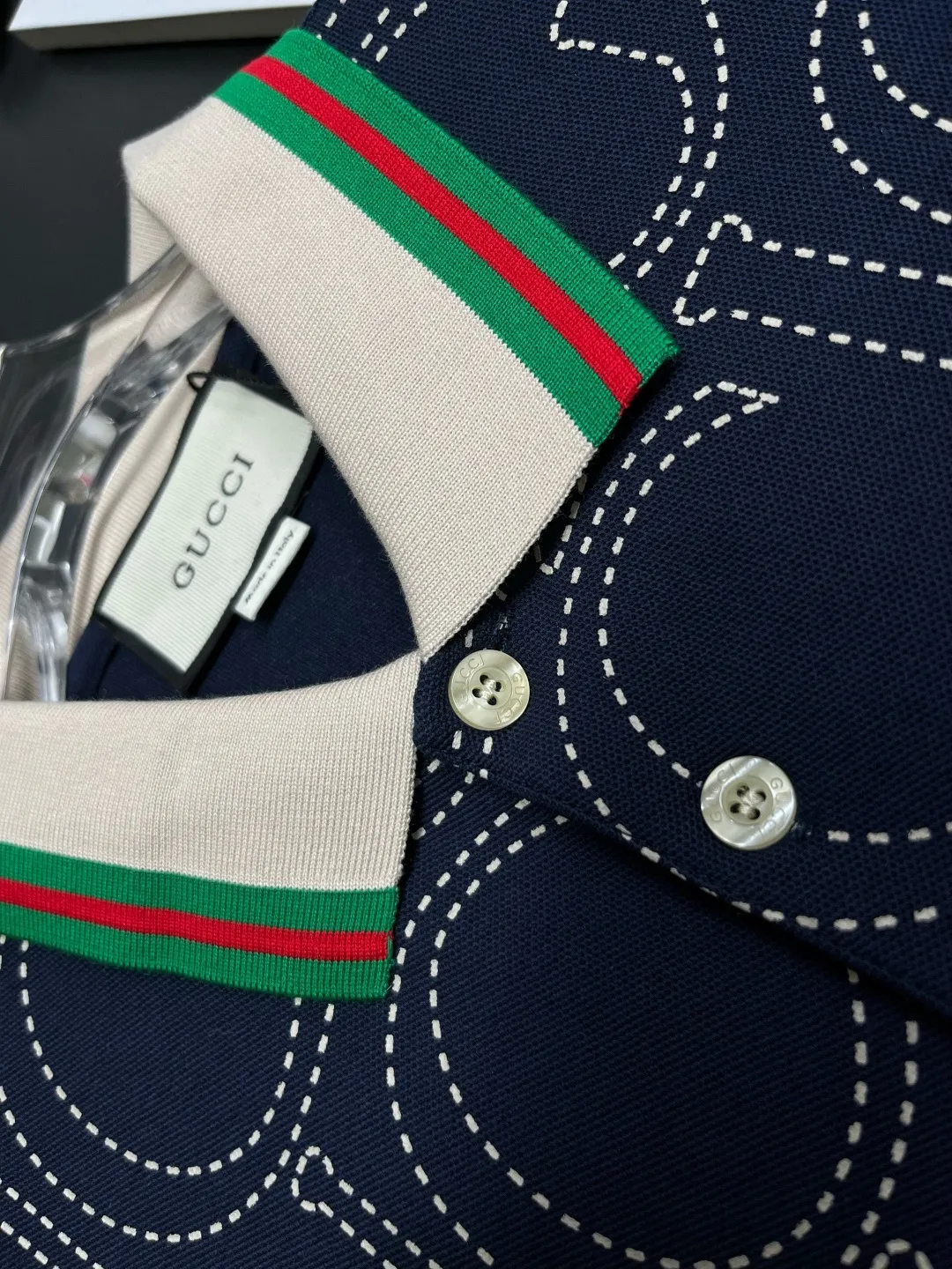 Logo Embroidered Cotton Piqué Polo Shirt D11018926 — view 6