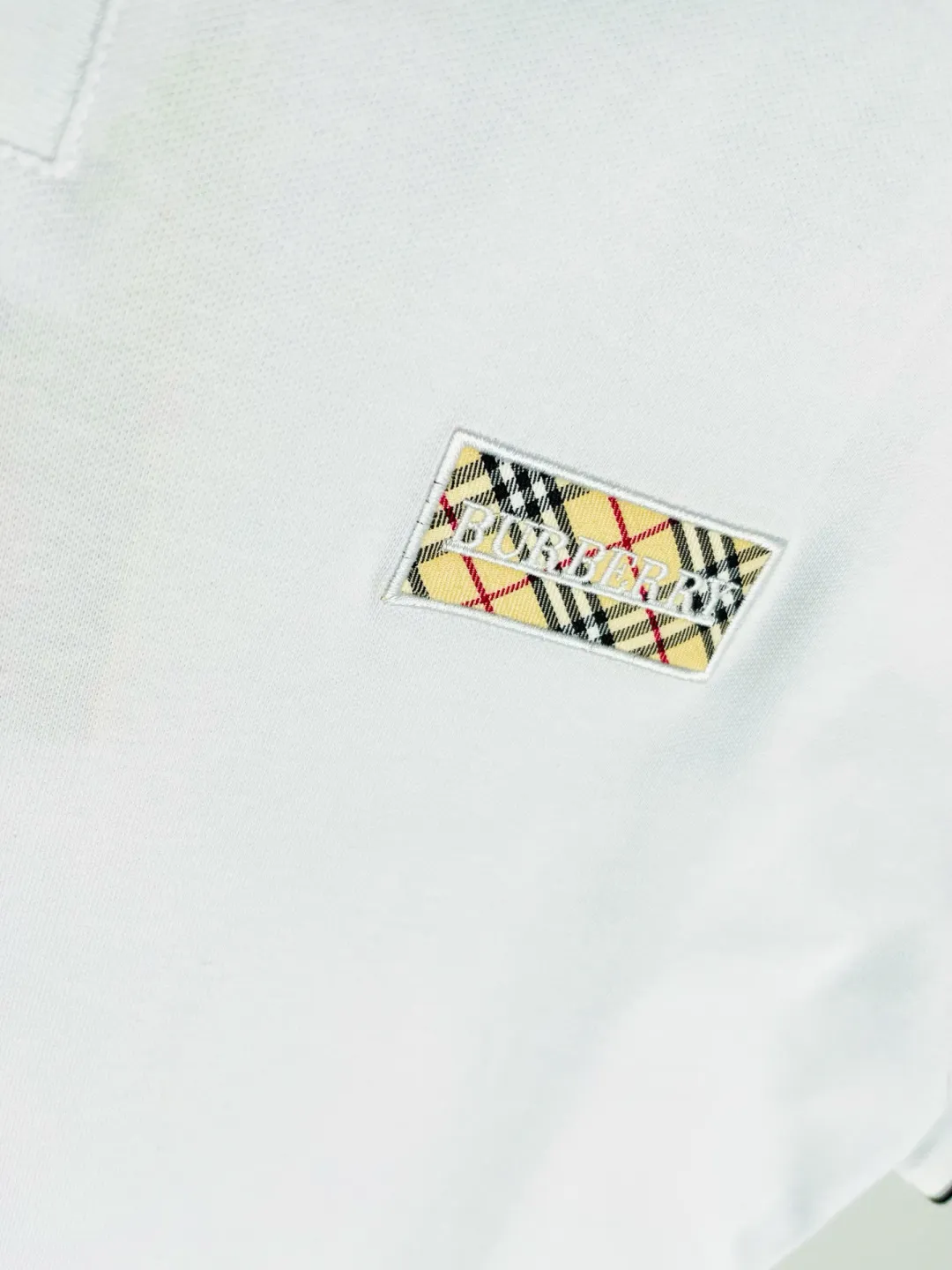 Check Appliqué Cotton Piqué Polo Shirt D11018950 — view 5