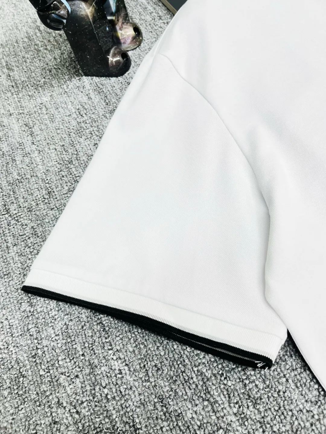 Check Appliqué Cotton Piqué Polo Shirt D11018950 — view 6
