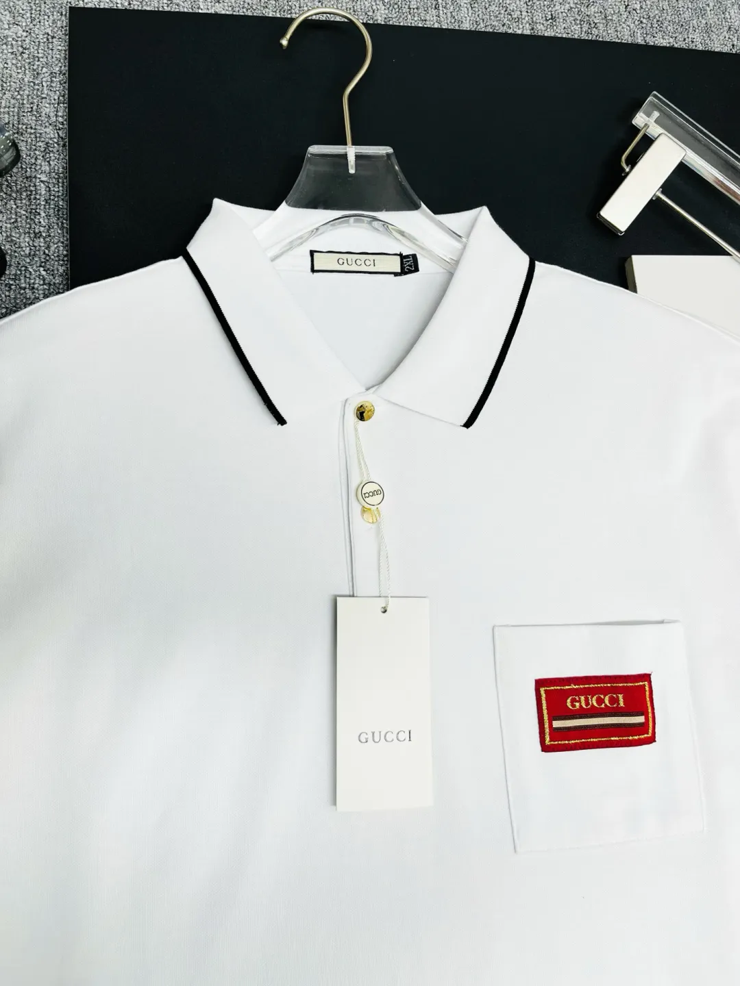 Logo Patch Cotton Piqué Polo Shirt D11018952 — view 2
