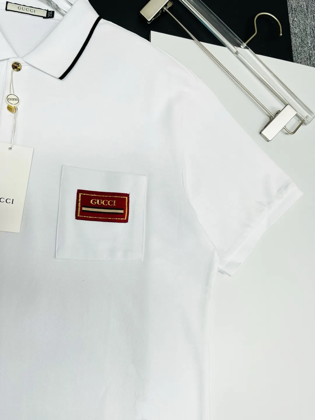 Logo Patch Cotton Piqué Polo Shirt D11018952 — view 5
