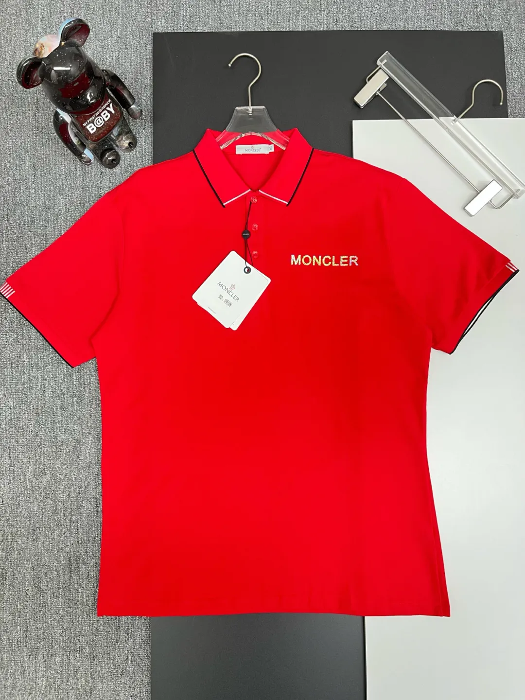Logo Embroidery Cotton Pique Polo Shirt D11018942