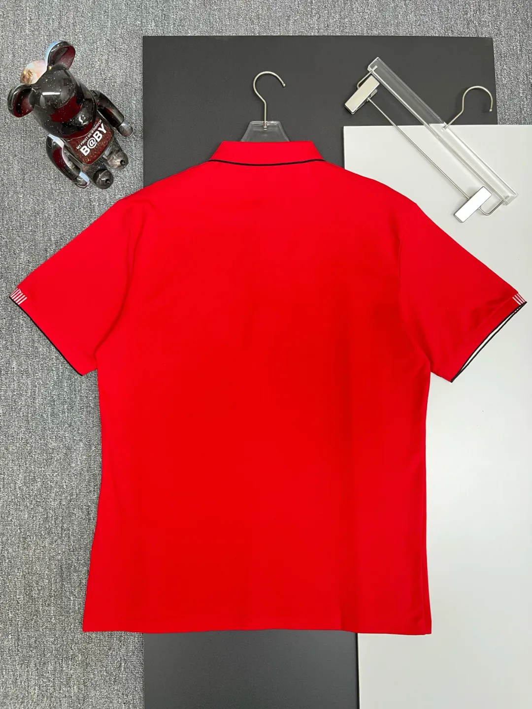 Logo Embroidery Cotton Pique Polo Shirt D11018942 — view 7