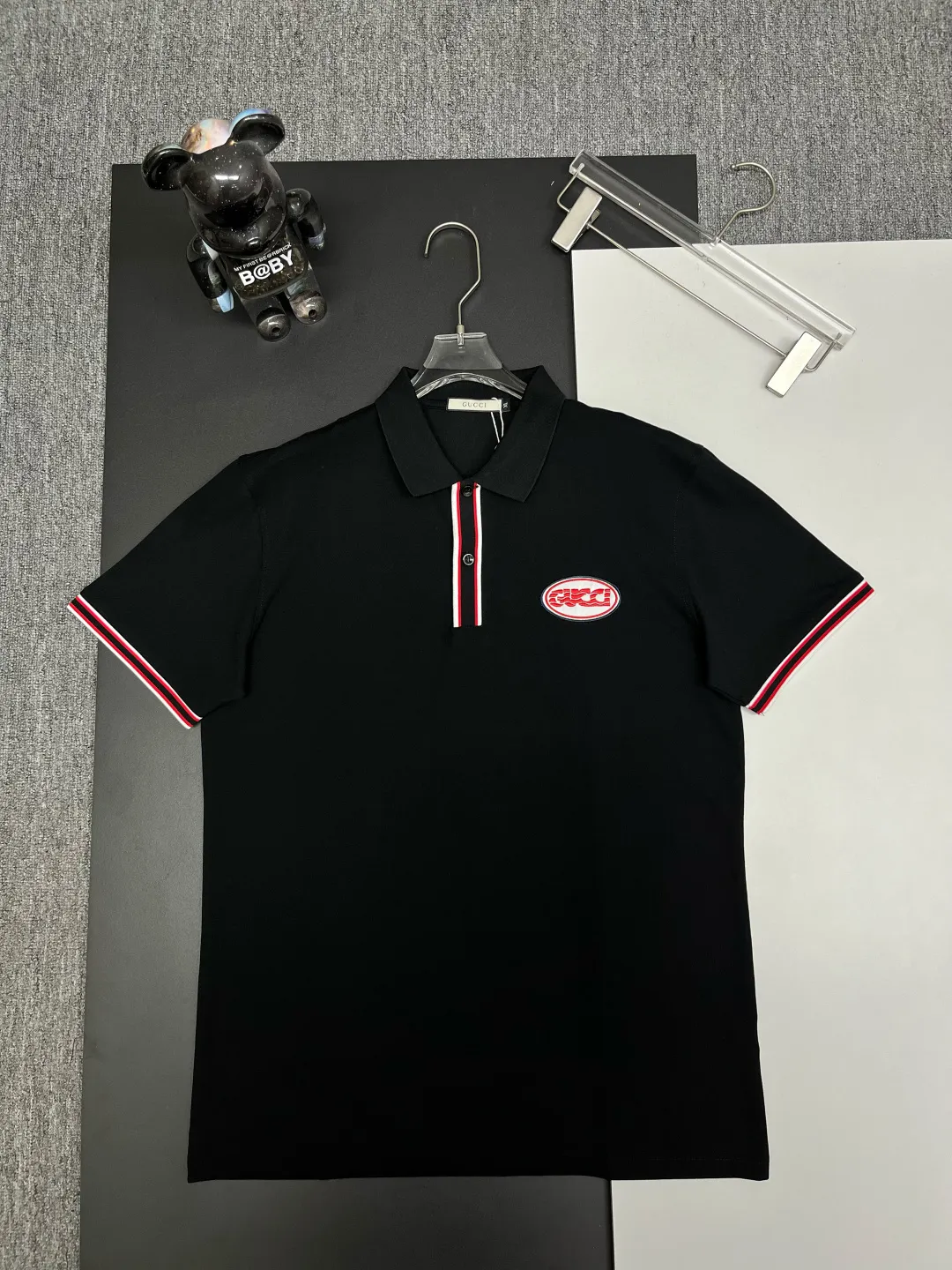Logo Patch Cotton Piqué Polo Shirt D11018939