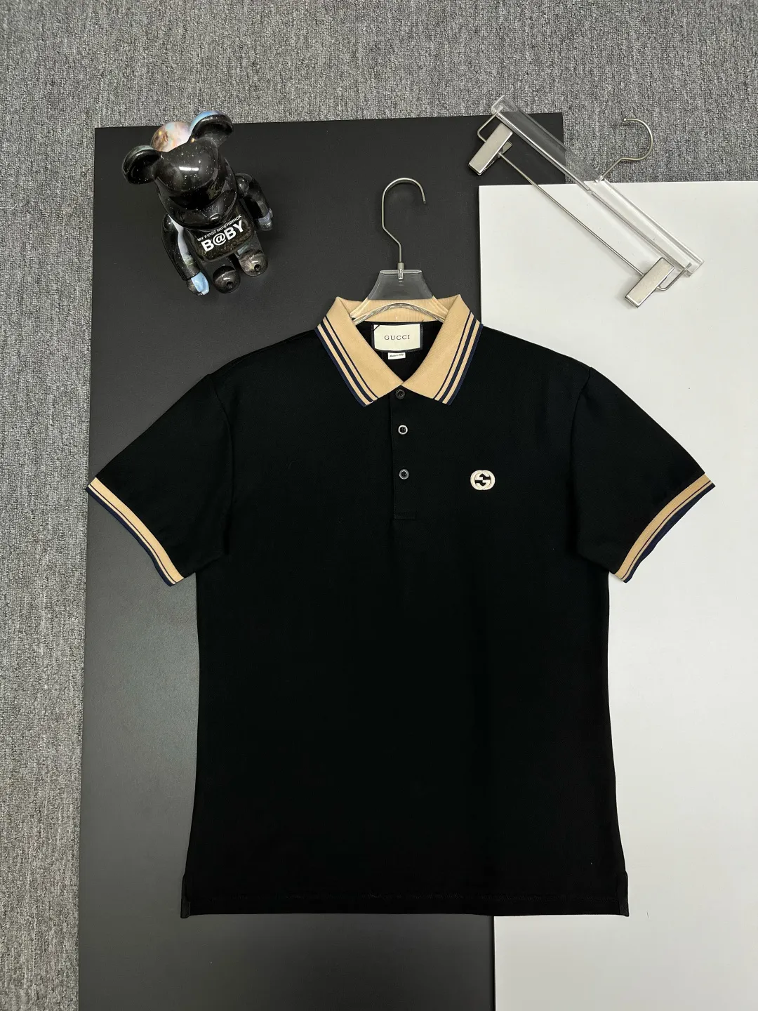 Interlocking G Contrast-Collar Polo Shirt D11018954
